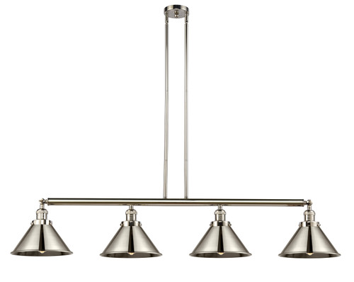 Innovations - 214-PN-M10-PN - Four Light Island Pendant - Franklin Restoration - Polished Nickel