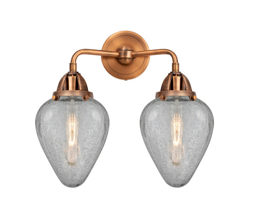 Innovations - 288-2W-AC-G165 - Two Light Bath Vanity - Nouveau 2 - Antique Copper