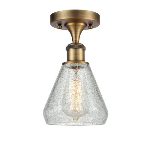 Innovations - 516-1C-BB-G275 - One Light Semi-Flush Mount - Ballston - Brushed Brass