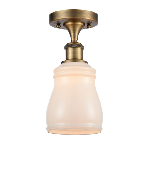 Innovations - 516-1C-BB-G391 - One Light Semi-Flush Mount - Ballston - Brushed Brass