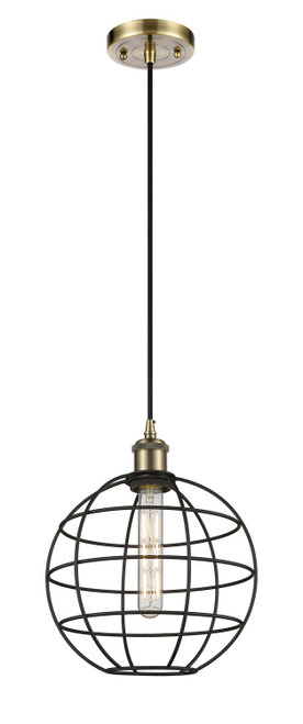 Innovations - 516-1P-AB-CE-10-BK - LED Pendant - Ballston - Antique Brass