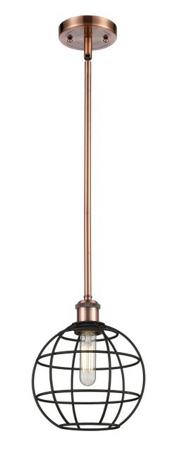 Innovations - 516-1S-AC-CE-8-BK - LED Pendant - Ballston - Antique Copper