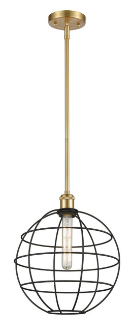 Innovations - 516-1S-SG-CE-12-BK - LED Pendant - Ballston - Satin Gold