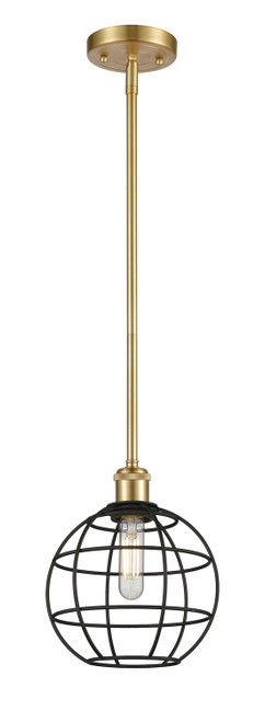 Innovations - 516-1S-SG-CE-8-BK - LED Pendant - Ballston - Satin Gold