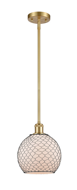 Innovations - 516-1S-SG-G121-8CBK - One Light Pendant - Ballston - Satin Gold