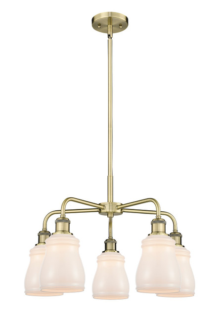 Innovations - 516-5CR-AB-G391 - Five Light Chandelier - Downtown Urban - Antique Brass