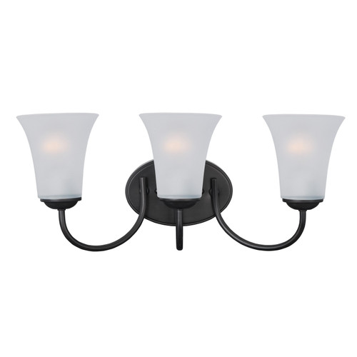 Maxim - 10053FTBK - Three Light Bath Vanity - Logan - Black