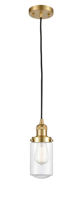 Innovations - 201C-SG-G312-LED - LED Mini Pendant - Franklin Restoration - Satin Gold