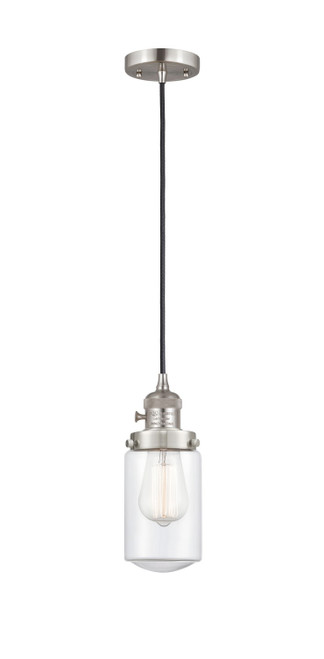Innovations - 201CSW-SN-G312 - One Light Mini Pendant - Franklin Restoration - Brushed Satin Nickel