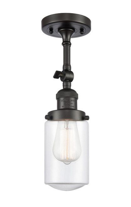 Innovations - 201F-OB-G312-LED - LED Semi-Flush Mount - Franklin Restoration - Oil Rubbed Bronze