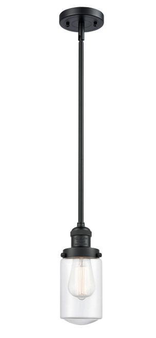 Innovations - 201S-BK-G312 - One Light Mini Pendant - Franklin Restoration - Matte Black