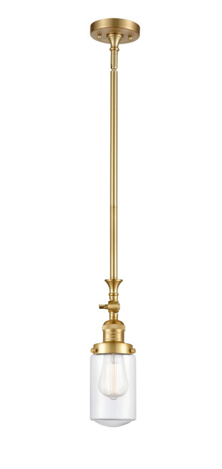 Innovations - 206-SG-G312-LED - LED Mini Pendant - Franklin Restoration - Satin Gold