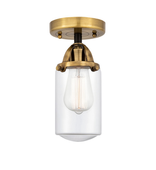 Innovations - 288-1C-BAB-G312 - One Light Semi-Flush Mount - Nouveau 2 - Black Antique Brass