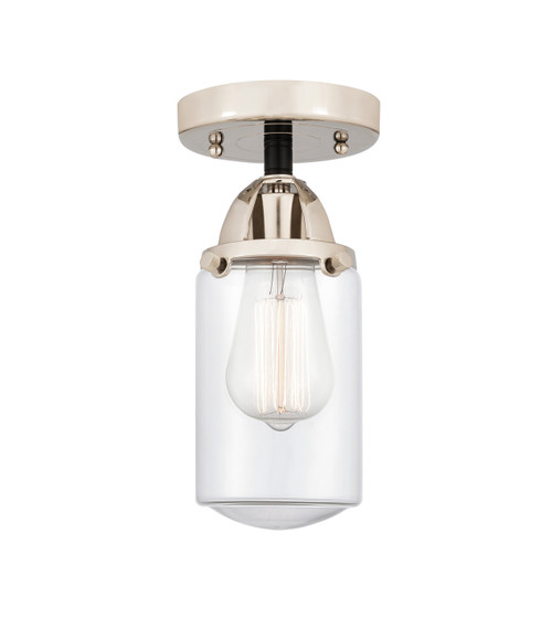Innovations - 288-1C-BPN-G312 - One Light Semi-Flush Mount - Nouveau 2 - Black Polished Nickel