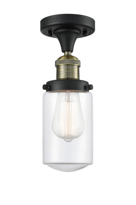 Innovations - 517-1CH-BAB-G312-LED - LED Semi-Flush Mount - Franklin Restoration - Black Antique Brass