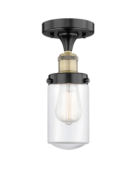 Innovations - 616-1F-BAB-G312 - One Light Semi-Flush Mount - Edison - Black Antique Brass