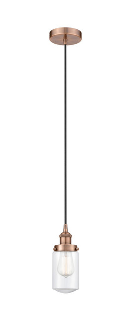 Innovations - 616-1PH-AC-G312 - One Light Mini Pendant - Edison - Antique Copper