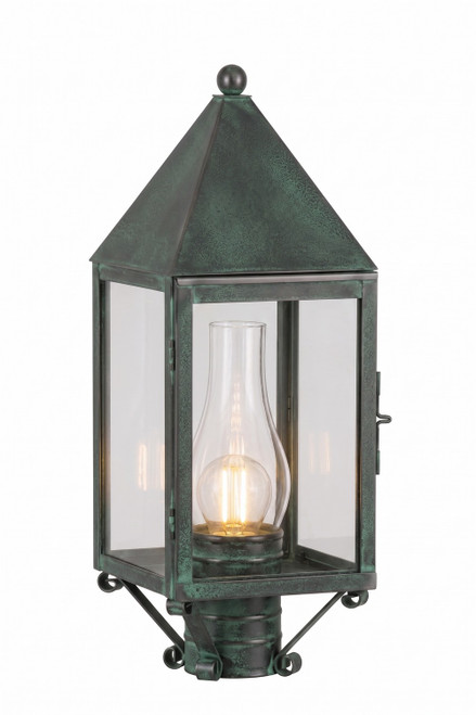 Innovations - 9520-VG-CL-C - One Light Post Lantern - Ashford - Verde Green