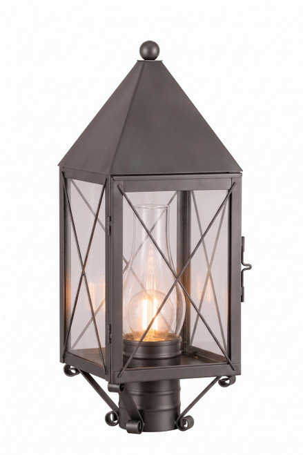 Innovations - 9520-X-GM-CL-C - One Light Post Lantern - Ashford - Gunmetal