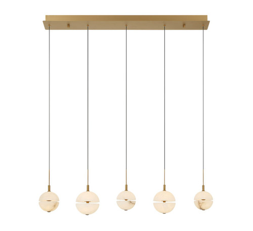 Lib & Co. - 12375-030 - LED Chandelier - Corfu - Painted antique brass