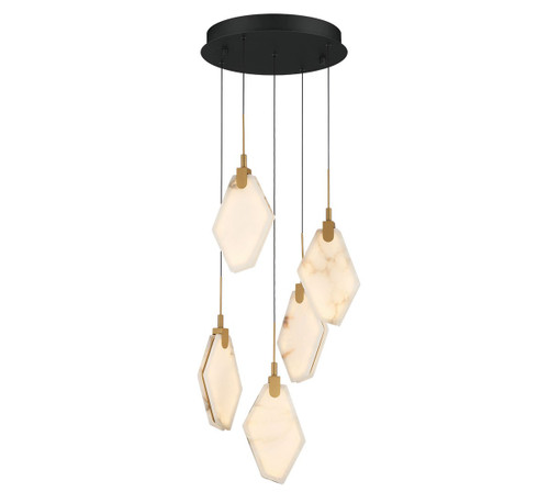 Lib & Co. - 12382-02 - LED Chandelier - Kosmos - Black