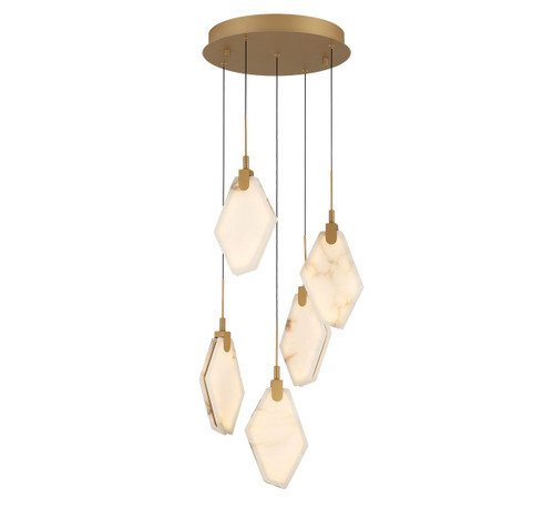 Lib & Co. - 12382-030 - LED Chandelier - Kosmos - Painted antique brass