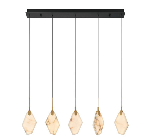 Lib & Co. - 12386-02 - LED Chandelier - Kosmos - Black