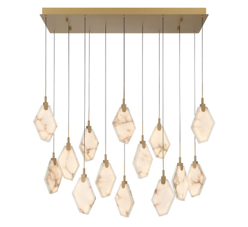 Lib & Co. - 12388-030 - LED Chandelier - Kosmos - Painted antique brass