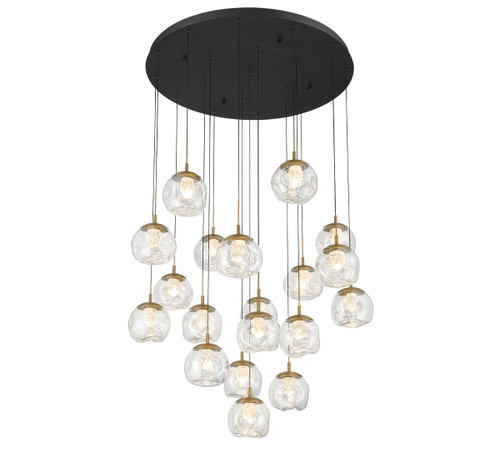 Lib & Co. - 12442-02 - LED Chandelier - Camerino - Matte black