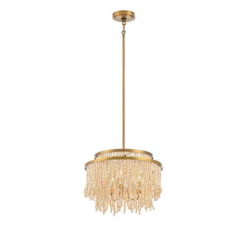 Lib & Co. - 10180-025 - Three Light Convertible Flushmount / Pendant - Molfetta - Antique Brass