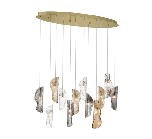 Lib & Co. - 12034-023-07 - LED Chandelier - Sorrento - Gold