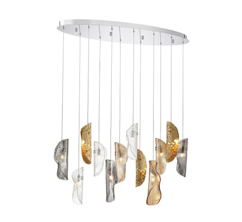 Lib & Co. - 12034-024-01 - LED Chandelier - Sorrento - Chrome