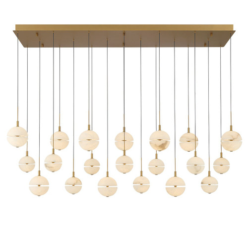 Lib & Co. - 12378-030 - LED Chandelier - Corfu - Painted antique brass