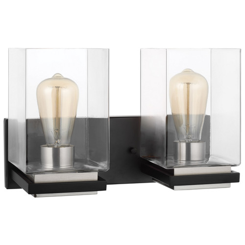 Nuvo Lighting - 60-7652 - Two Light Vanity - Crossroads - Matte Black