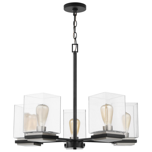 Nuvo Lighting - 60-7656 - Five Light Chandelier - Crossroads - Matte Black