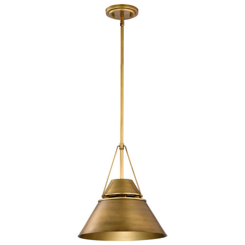 Nuvo Lighting - 60-7776 - One Light Pendant - Adina - Natural Brass