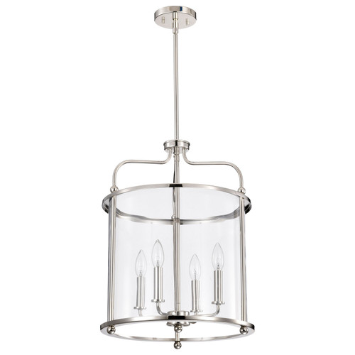 Nuvo Lighting - 60-7956 - Four Light Pendant - Yorktown - Polished Nickel