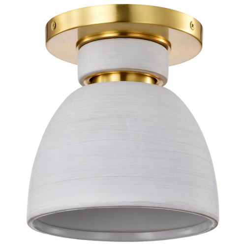 Nuvo Lighting - 60-8001 - One Light Flush Mount - Collins - Brushed Brass