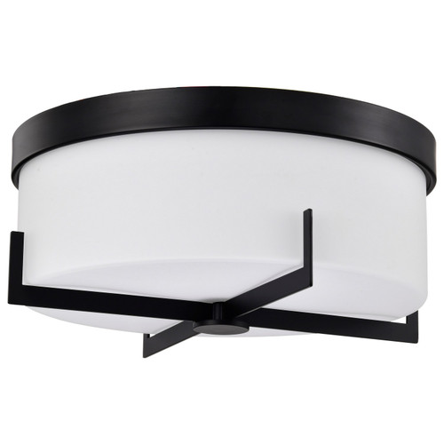 Nuvo Lighting - 60-8054 - Three Light Flush Mount - Roselle - Matte Black