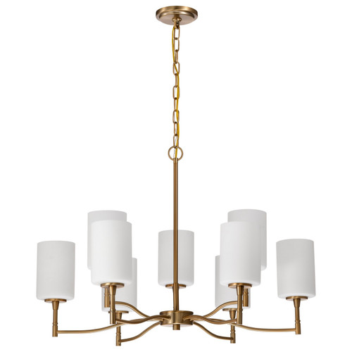 Nuvo Lighting - 60-8209 - Nine Light Chandelier - Liam - Burnished Brass