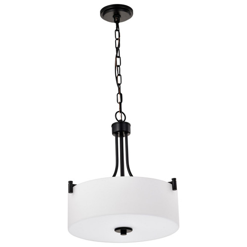 Nuvo Lighting - 60-8214 - Three Light Pendant - Liam - Matte Black