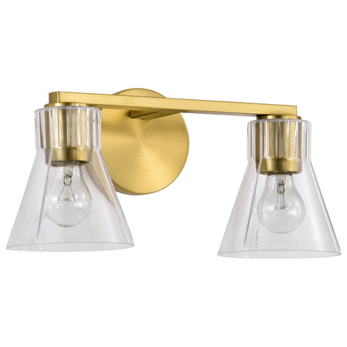 Nuvo Lighting - 60-8342 - Two Light Vanity - Gianna - Vintage Brass