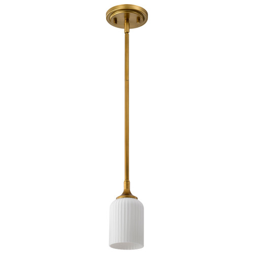 Nuvo Lighting - 60-8665 - One Light Mini Pendant - Solara - Natural Brass