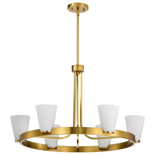 Nuvo Lighting - 60-8726 - Five Light Chandelier - Royale - Burnished Brass