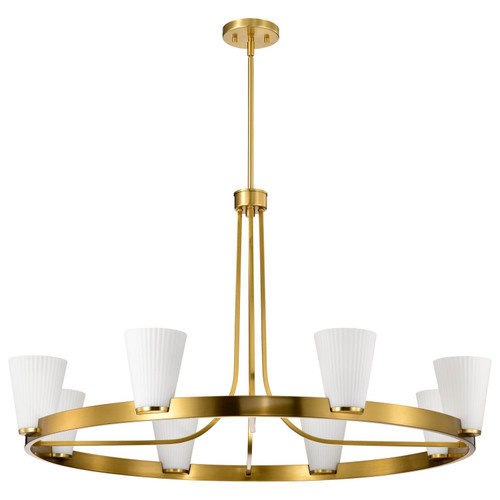 Nuvo Lighting - 60-8729 - Eight Light Chandelier - Royale - Burnished Brass