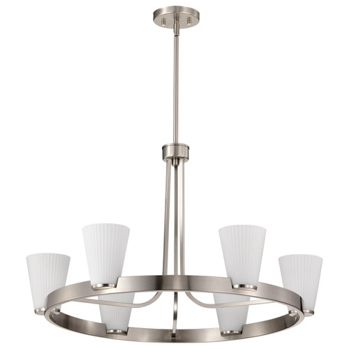 Nuvo Lighting - 60-8736 - Five Light Chandelier - Royale - Brushed Nickel