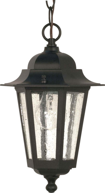 Nuvo Lighting - 60-993 - One Light Hanging Lantern - Cornerstone - Textured Black