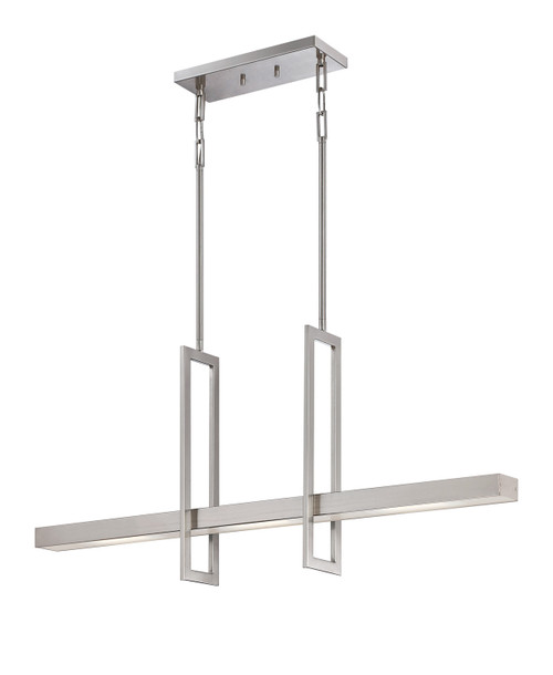 Nuvo Lighting - 62-136 - LED Island Pendant - Frame - Brushed Nickel