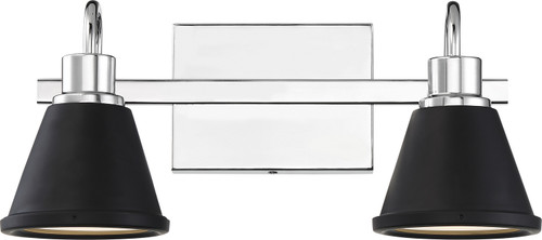 Nuvo Lighting - 62-1472 - LED Vanity - Bette - Polished Nickel / Matte Black