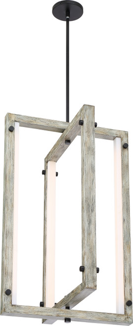 Nuvo Lighting - 62-1551 - LED Pendant - Alta - Black / Gray Wood